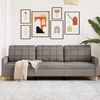 Trivietė sofa, taupe spalvos, 180cm, audinys