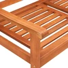 Trivietis sodo suoliukas su pagalve, 150cm, eukalipto masyvas