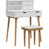 Tualetės rinkinys FAUSKE 3 vnt. Balta 76 x 50 x 103,5 cm
