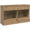TV sieninė spintelė 98,5 x 30 x 60,5 cm Amatininkų ąžuolas