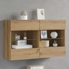 TV sieninė spintelė 98,5 x 30 x 60,5 cm Amatininkų ąžuolas