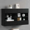 TV staliukas TV sieninė spintelė 98,5 x 30 x 60,5 cm Juodas ąžuolas