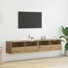 TV staliukas TV sieniniai spintelės 2 vnt. Amatininkų ąžuolas