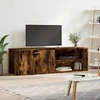 TV staliukas TV spintelė, dūminio ąžuolo, 120x34x37cm, apdirbta mediena