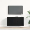TV spintelė, juodo ąžuolo spalvos, 80x30x41 cm, inžinerinė mediena