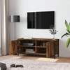 TV staliukas TV spintelė su durelėmis, dūminio ąžuolo, 102x35x45cm, mediena