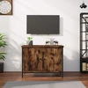 TV staliukas TV spintelė su durelėmis, dūminio ąžuolo, 60x35x45cm, mediena