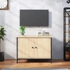 TV staliukas TV spintelė su durelėmis, ąžuolo, 60x35x45cm, mediena