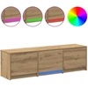 TV staliukas TV spintelė su LED 140 x 34 x 40 cm Artisano ąžuolo