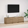 TV staliukas TV spintelė su LED 140 x 34 x 40 cm Meistrų ąžuolas