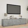 TV staliukas TV spintelė su LED 165x34x40 cm Betono Pilka Dirbtinė mediena