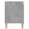 TV staliukas TV spintelė su medinėmis kojelėmis, betono pilka, 103,5x35x50cm