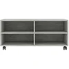 TV staliukas TV spintelė su ratukais, betono, 90x35x35cm, apdirbta mediena