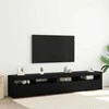 TV staliukas Televizoriaus spintelė 2 pcs Juodas ąžuolas 210 x 35 x 40 cm