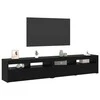 TV staliukas Televizoriaus spintelė 2 pcs Juodas ąžuolas 210 x 35 x 40 cm