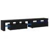 TV staliukas Televizoriaus spintelė 2 pcs Juodas ąžuolas 230 x 36,5 x 40 cm