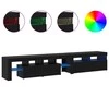TV staliukas Televizoriaus spintelė 2 pcs Juodas ąžuolas 230 x 36,5 x 40 cm