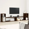 TV staliukas TV spintelės, 2vnt., dūminio ąžuolo, 100x30x50cm, MDP