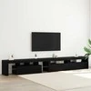 TV staliukas Televizoriaus spintelė 3 pcs Juodas ąžuolas 290 x 36,5 x 40 cm