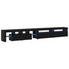 TV staliukas Televizoriaus spintelė 3 pcs Juodas ąžuolas 290 x 36,5 x 40 cm