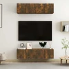 TV staliukas TV spintelės, 4vnt., dūminio ąžuolo, 60x30x30cm, mediena