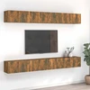 TV staliukas TV spintelės, 8vnt., dūminio ąžuolo, 60x30x30cm, mediena