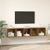 TV staliukas TV spintelės komplektas 2 vnt. Senovinis medis Apdirbta mediena