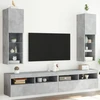 TV staliukas TV spintelės su LED lemputėmis, 2vnt., betono, 30,5x30x102cm