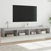 TV staliukas TV spintelės su LED lemputėmis, 2vnt., betono, 100x30x30cm