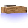TV staliukas TV spintelės su LED lemputėmis, 2vnt., medienos, 60x35x15,5cm