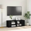 TV staliukas TV spintelių komplektas 102 x 35 x 35 cm Juodas ąžuolas