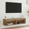 TV staliukas TV spintelių komplektas 2 vnt. Amatininkų ąžuolas