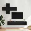 TV staliukas TV spintelių komplektas 3 vnt. Apdirbta mediena
