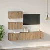 TV staliukas TV spintelių komplektas 4 pcs Amatininkų ąžuolas