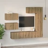 TV staliukas TV spintelių komplektas 6 vnt. Amatininkų ąžuolas