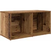 TV staliukas TV spintelių komplektas 72 x 35 x 37 cm Ruda Apdirbta mediena