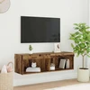TV staliukas TV spintelių komplektas Senovinis medis Apdirbta mediena