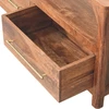 TV staliukas Artisan Furniture Arc-Line mango medienos TV spintelė