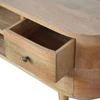 TV staliukas Artisan Furniture Mango medienos TV spintelė su 4 stalčiais ir 2 lentynomis, ąžuolo atspalvio