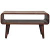 TV staliukas Artisan Furniture Riešutmedžio atspalvio TV spintelė, 65 cm