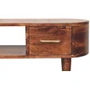 TV staliukas Artisan Furniture Valenza lenktų formų TV spintelė