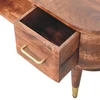 TV staliukas Artisan Furniture Valenza lenktų formų TV spintelė