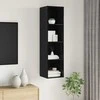 TV staliukas TV spintelių komplektas Juodas ąžuolas 37 x 37 x 142,5 cm