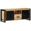 TV staliukas televizoriaus spintelė 100x30x40 cm Masyvus Rough Wood Mango