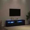 TV staliukas Televizoriaus spintelė 2 pcs Juodas ąžuolas 75 x 35 x 40 cm
