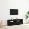 TV staliukas Televizoriaus spintelė 2 pcs Juodas ąžuolas 60 x 35 x 40 cm