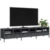TV staliukas Televizoriaus spintelė, antracito, 202x39x43,5cm, plienas