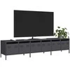 TV staliukas Televizoriaus spintelė, antracito, 202x39x43,5cm, plienas