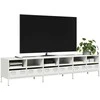 TV staliukas Televizoriaus spintelė, balta, 202x39x43,5cm, plienas