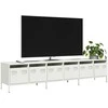 TV staliukas Televizoriaus spintelė, balta, 202x39x43,5cm, plienas